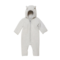 Soft and comfortable, this breathable jumpsuit will keep your little one warm and dry. Fold over mitts, and convertible footie. Made from merino wool, it can be worn indoors or out. Designed in Denmark, Made in Poland.

- 100% merino wool

- OEKO-tex certified

Size chart

2-4 months = 56/62
6-9 months = 68/74
Ships to US and Canada Duty Free